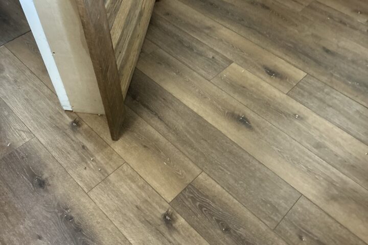 Completed commercial flooring area in Ambridge, Pennsylvania